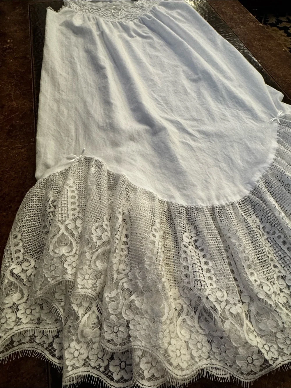 White Rose Katherine Harestad Cotton & Lace Vintage Romantic Victorian Nightgown